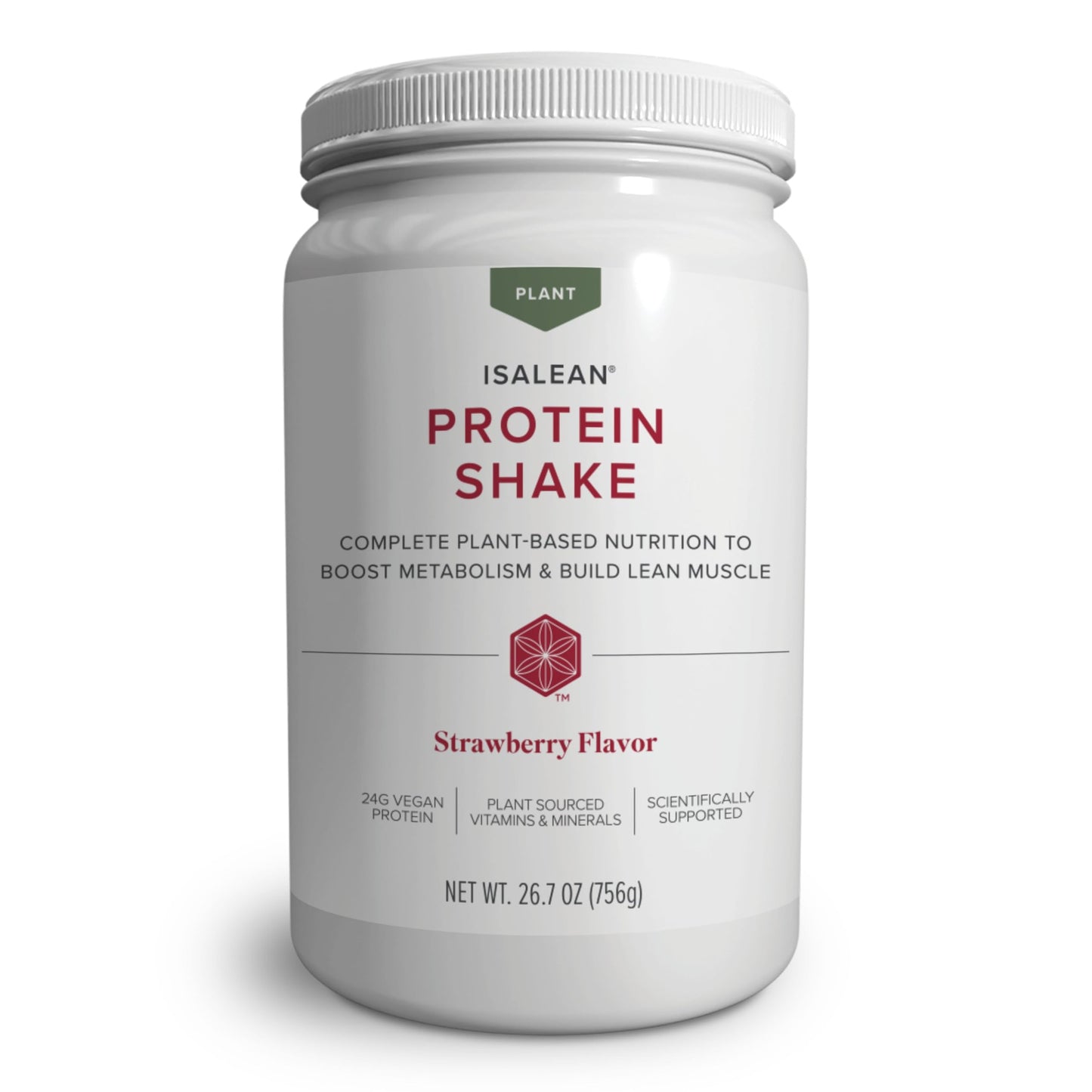 Isagenix IsaLean, 24g Plant-Based Protein, Rich Chocolate, 27.2 oz