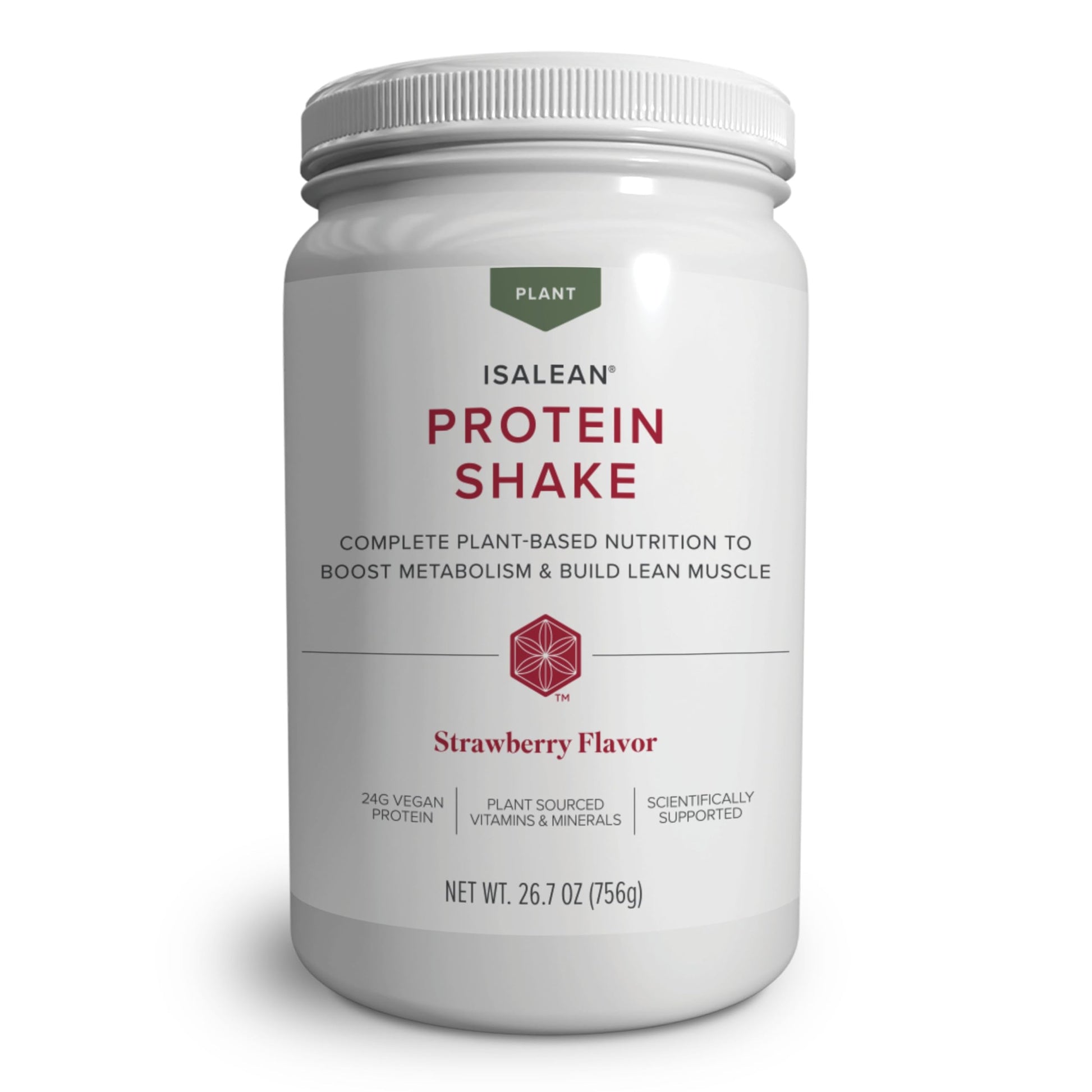 Isagenix IsaLean, 24g Plant-Based Protein, Rich Chocolate, 27.2 oz