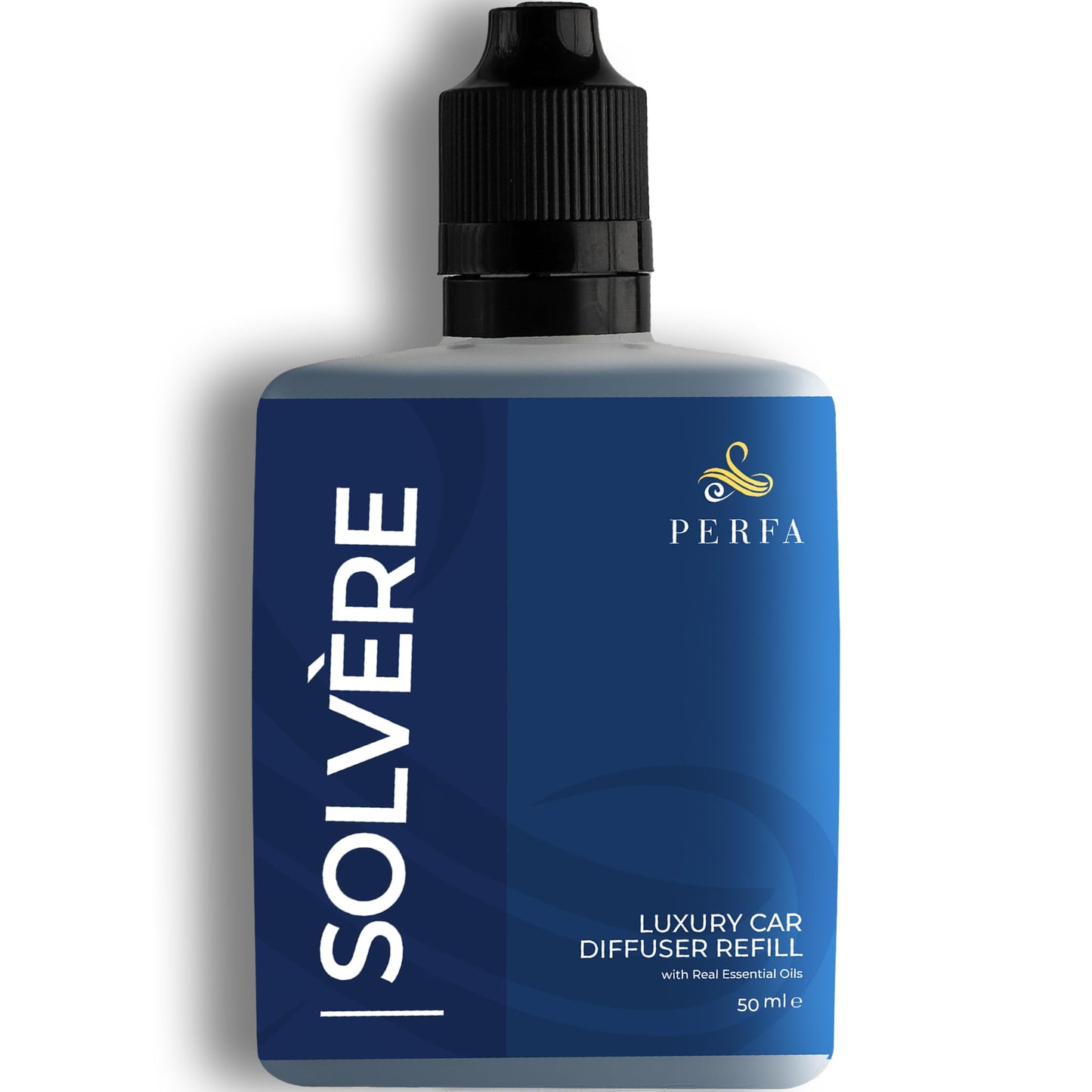 Solvère Gift Set with Refill Bottle | Automotive Air Fresheners with Solvère Fragrance | Strong Car Perfume | Odour Eliminating Car Air Fresheners by Perfa
