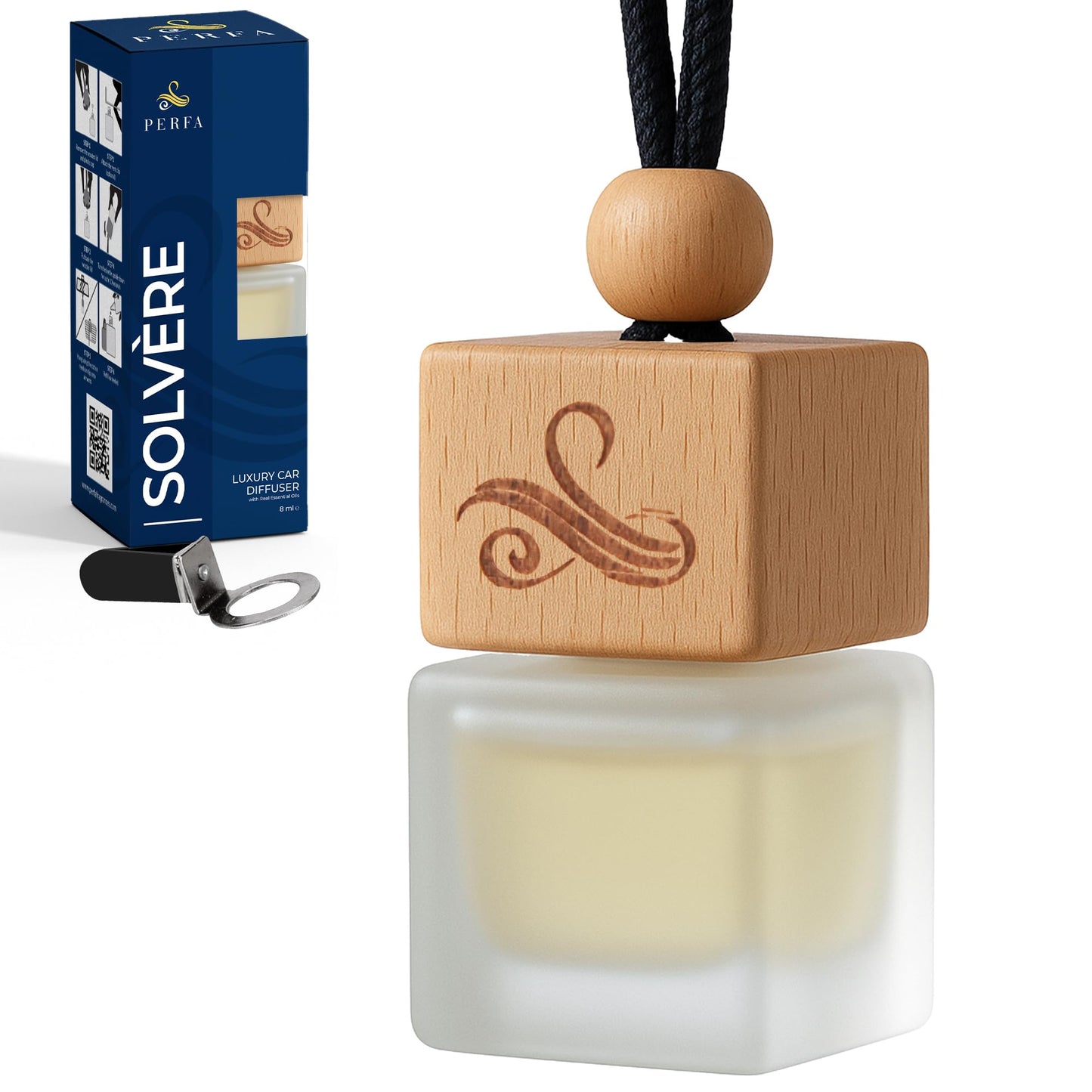 Solvère Car Air Freshener Refill (50ml) | Long Lasting Car Perfume with Solvère Fragrance | Strong Automotive Air Freshener by Perfa