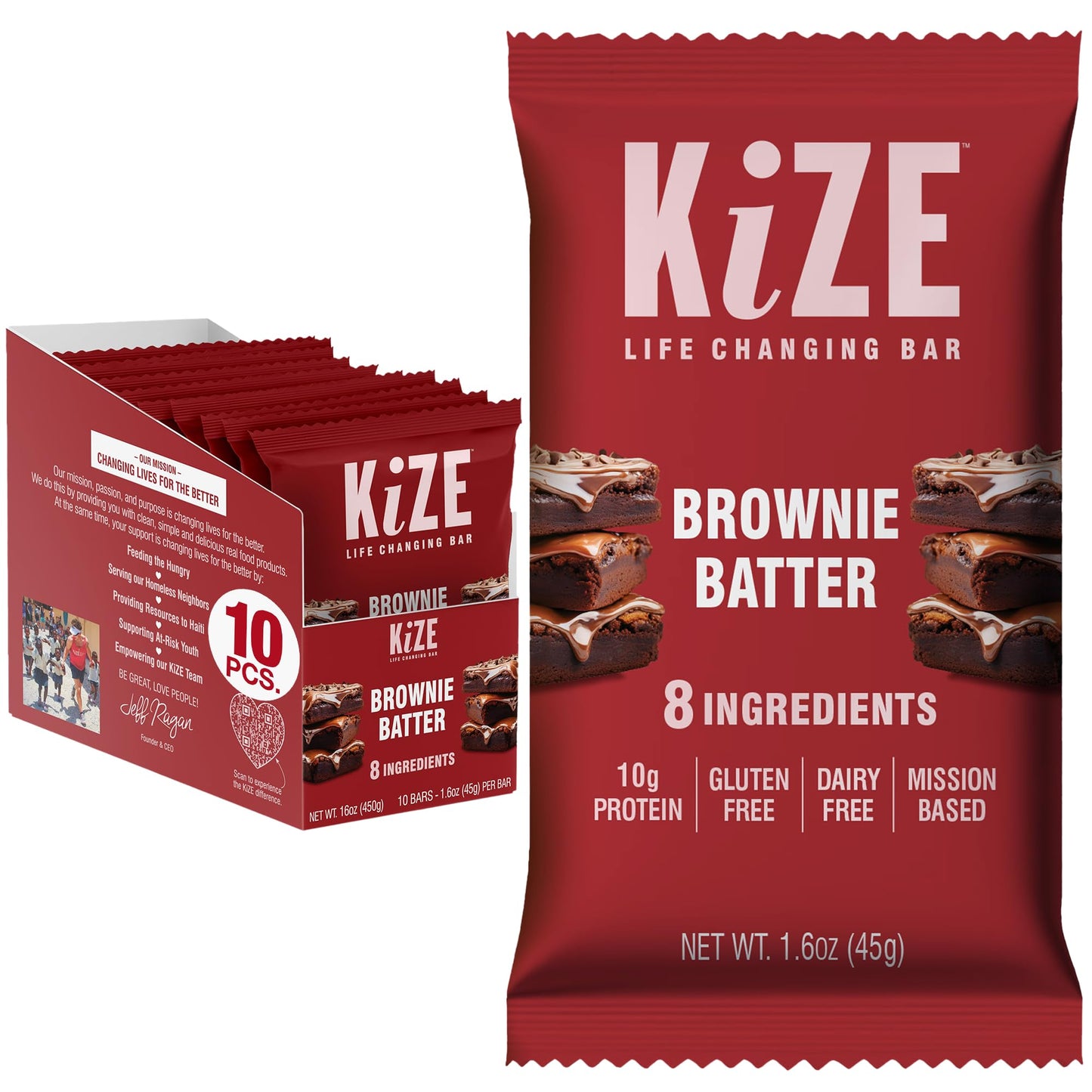KiZE Energy Bars - Best Sellers Variety Pack - 30-Count -Gluten Free, Dairy Free Options, Non-GMO, and High Protein Meal Replacement Energy Bars, Clean and Simple Food Ingredients - 7-10g High Protein Snacks (30 Count)