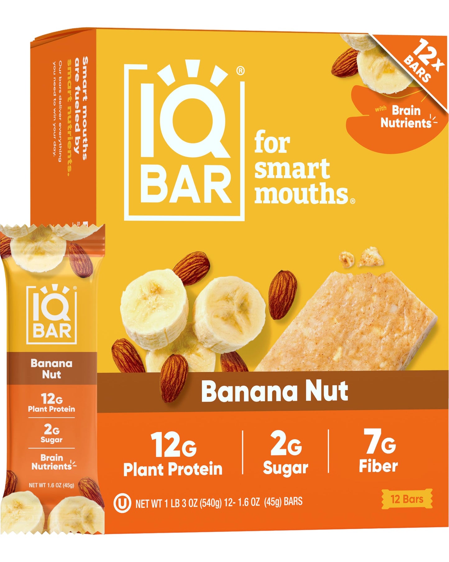 IQBAR Clean Protein Bars, Low Sugar Keto, Chocolate Variety Pack 12-Count