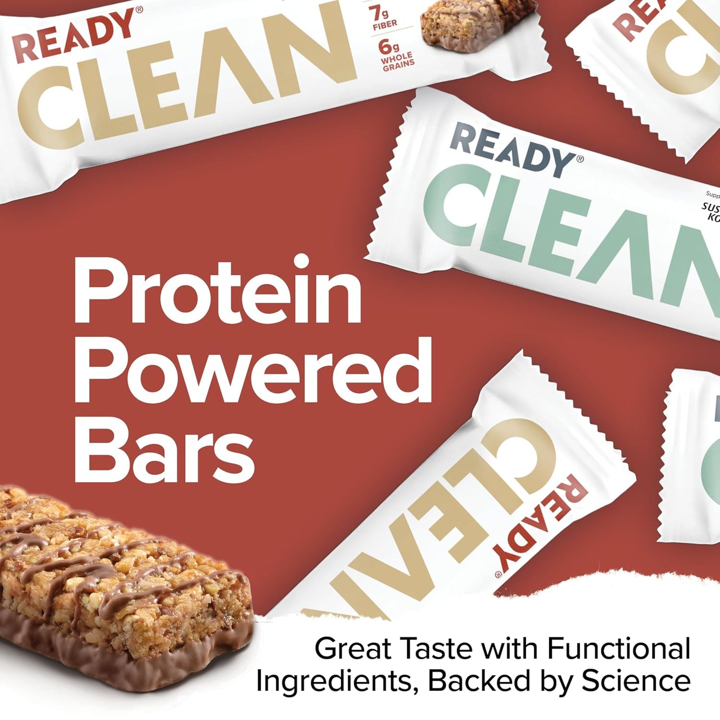 Ready Protein Bars Twin Pack, Dark Choc Sea Salt & Choc PB, 48 Ct
