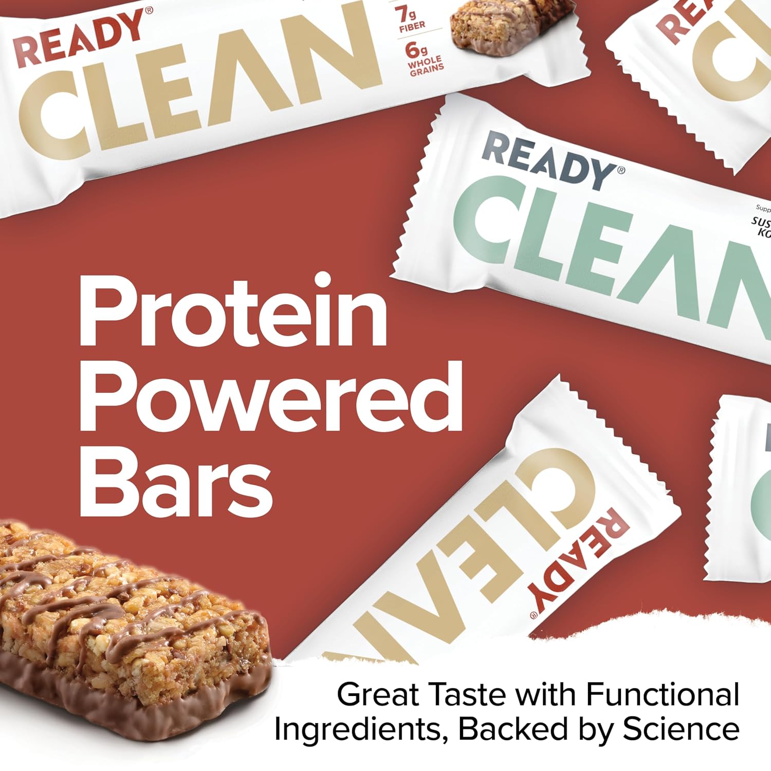 Ready Protein Bars Twin Pack, Dark Choc Sea Salt & Choc PB, 48 Ct
