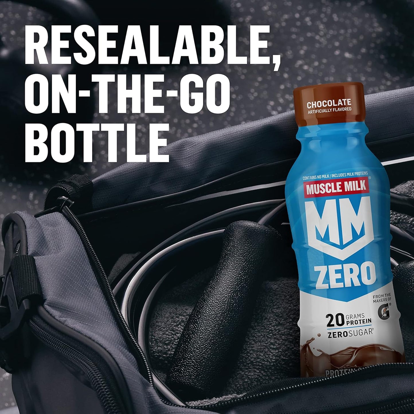 Muscle Milk Zero Protein Shake, Vanilla Crème, 20g Protein, Zero Sugar, 100 Calories, Calcium, Vitamins A, C & D, 4g Fiber, Energizing Snack, Workout Recovery, Packaging May Vary 11.16 Fl Oz (Pack of 12)