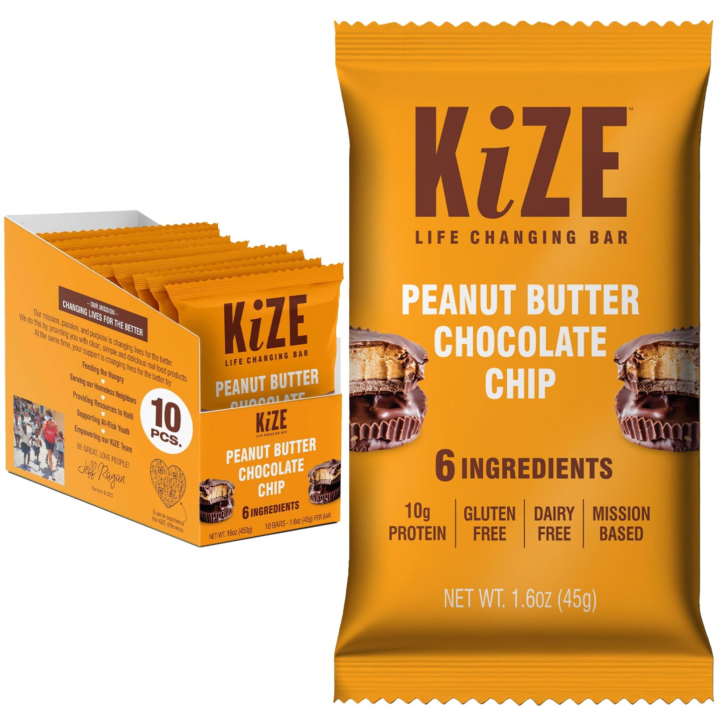 KiZE Energy Bars - Best Sellers Variety Pack - 30-Count -Gluten Free, Dairy Free Options, Non-GMO, and High Protein Meal Replacement Energy Bars, Clean and Simple Food Ingredients - 7-10g High Protein Snacks (30 Count)