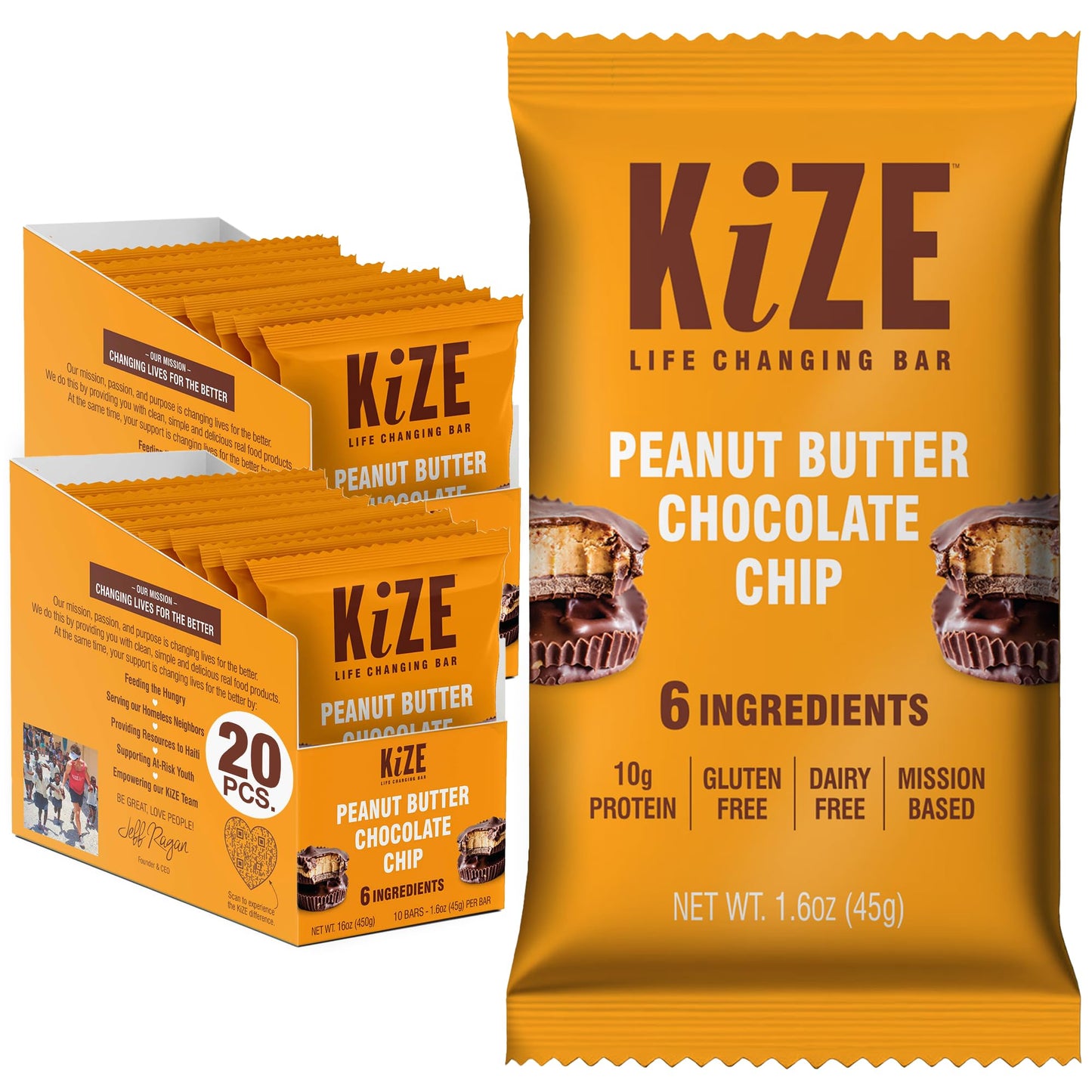 KiZE Energy Bars - Best Sellers Variety Pack - 30-Count -Gluten Free, Dairy Free Options, Non-GMO, and High Protein Meal Replacement Energy Bars, Clean and Simple Food Ingredients - 7-10g High Protein Snacks (30 Count)