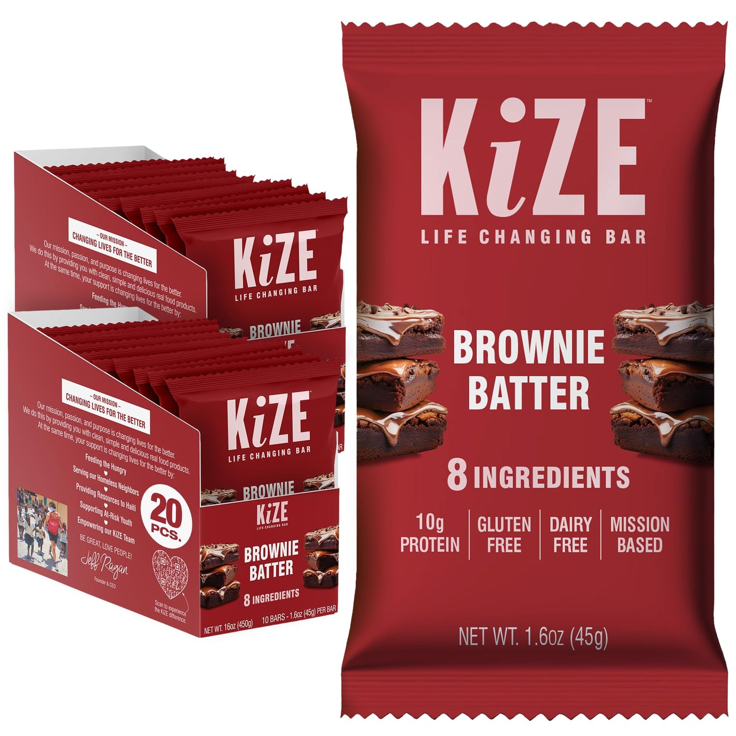 KiZE Energy Bars - Best Sellers Variety Pack - 30-Count -Gluten Free, Dairy Free Options, Non-GMO, and High Protein Meal Replacement Energy Bars, Clean and Simple Food Ingredients - 7-10g High Protein Snacks (30 Count)