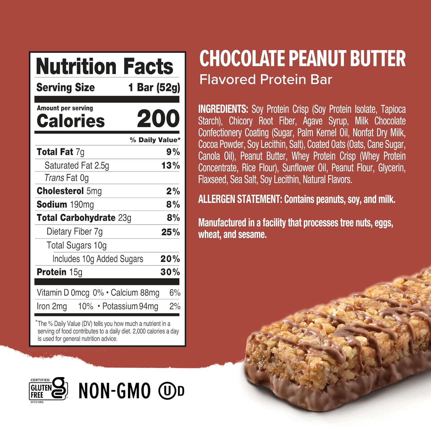 Ready Protein Bars Twin Pack, Dark Choc Sea Salt & Choc PB, 48 Ct