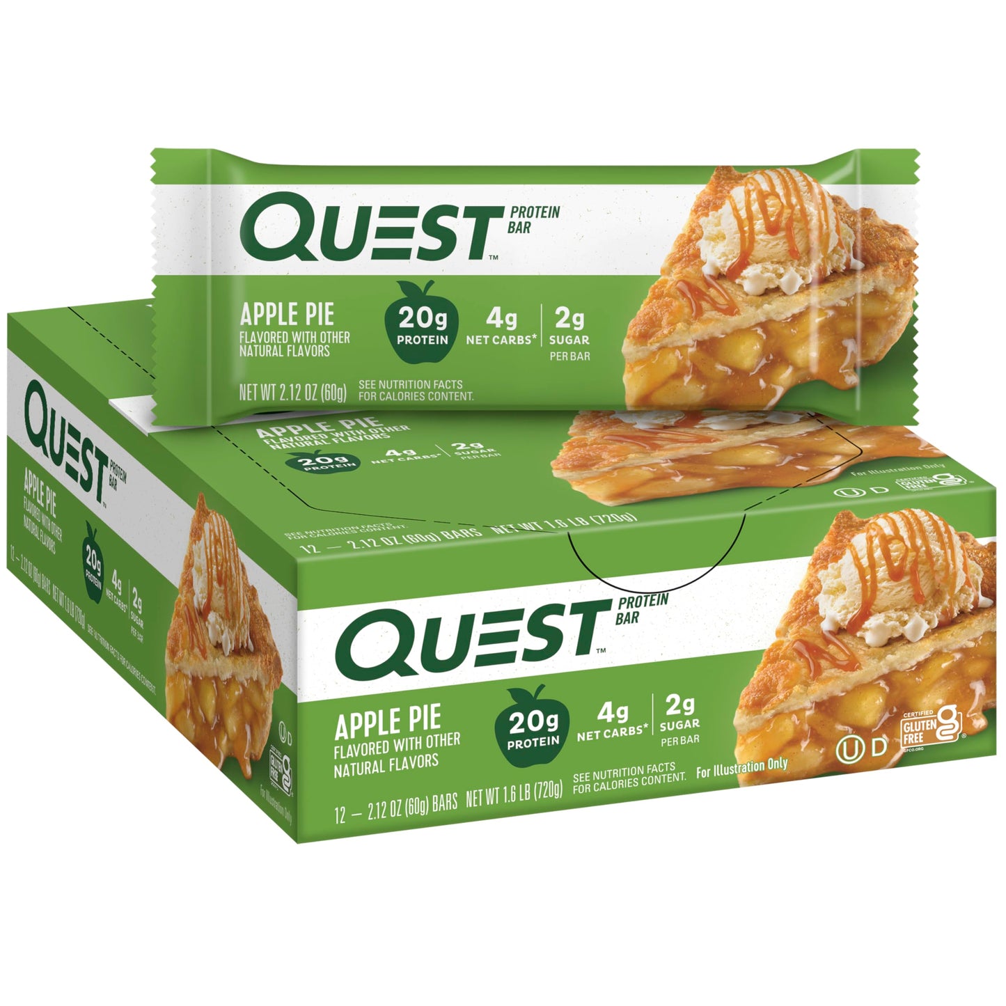 Quest Nutrition Chocolate Brownie Protein Bar, 20g Protein, 12 Count